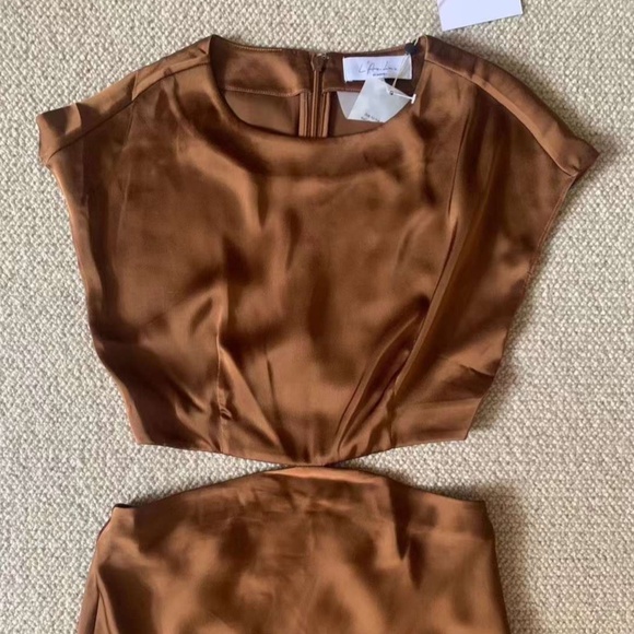 L'Academie Brown Maxi Dress - Picture 6 of 8